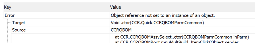 object reference not to an instance of an object